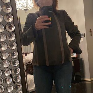 Mint Akris Gray on Gray Lammnappa Jacket